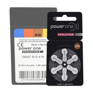 PowerOne Evolution - Size 312 (60 Batteries)
