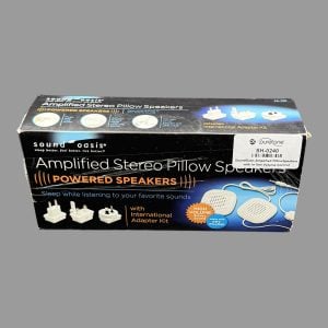 **Clearance** SoundOasis Amplified Pillow Speakers with In-line Volume Control